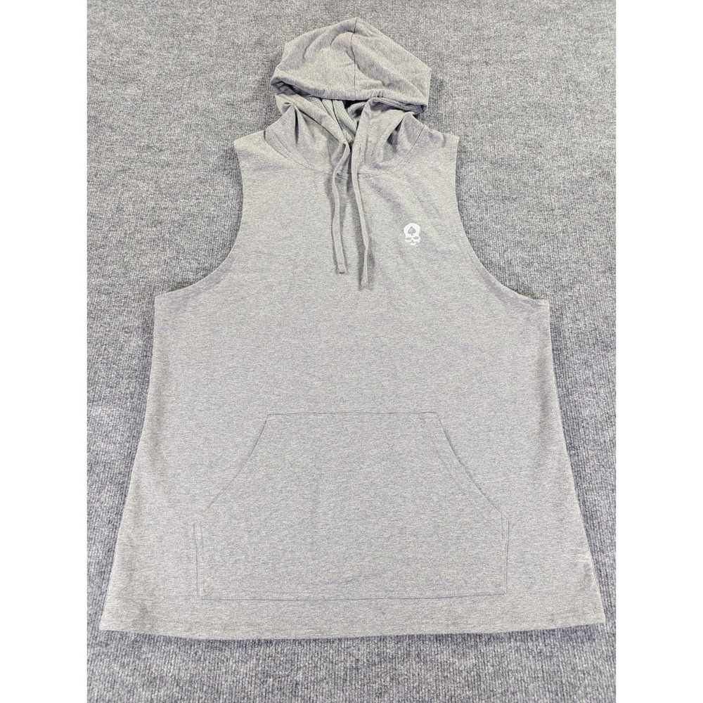 Zero Foxtrot PT Gym Hoodie Sleeveless Vented Men's 2XL Grey Heather